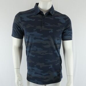 Travis Mathew‎ Short Sleeve Golf Polo Shirt Mens Small Camo Palm Tree Print